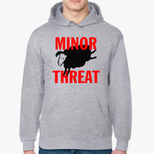 Толстовка худи с принтом Minor Threat