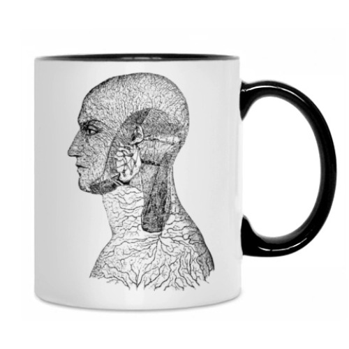 Кружка с принтом Кровеносные сосуды