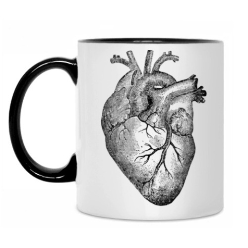 Кружка с принтом Кровеносные сосуды