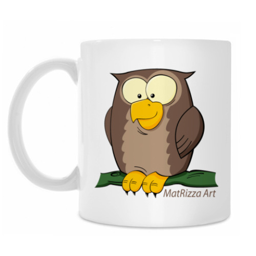 Кружка с принтом Сова