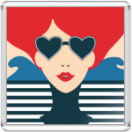 Француженка, фэшн иллюстрация, поп арт