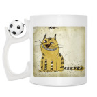 Кружка с футбольным мячиком