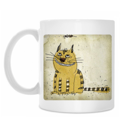 Кружка с принтом Помойный кот