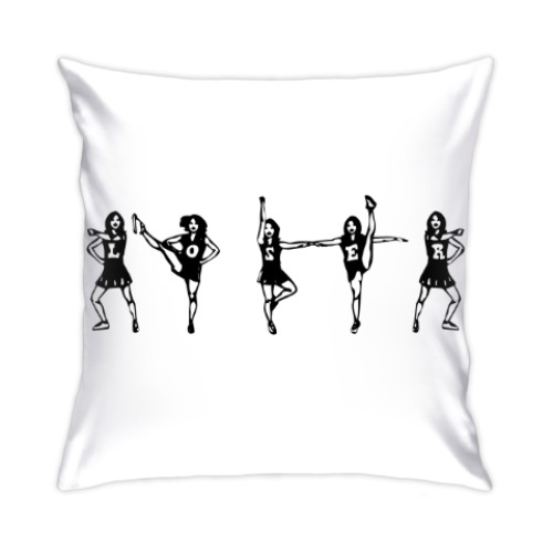 Подушка с принтом loser