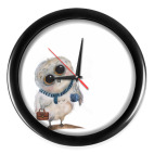 Совенок с чашкой кофе