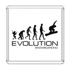 Магнит 6.5 x 6.5 см Evolution snowboarding