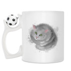 Кружка с футбольным мячиком