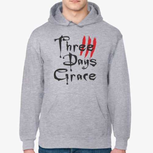 Толстовка худи с принтом Three Days Grace