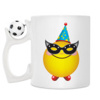 Кружка с футбольным мячиком
