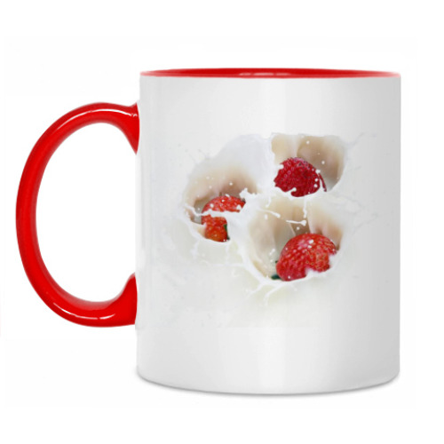 Кружка с принтом Клубничка