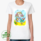 Женская футболка органик