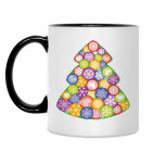 Кружка двухцветная