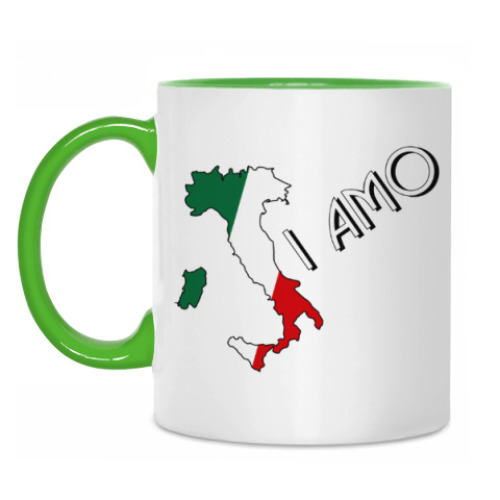 Кружка с принтом Я люблю тебя по-итальянски