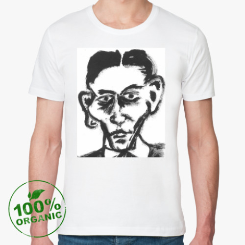 Футболка из органик-хлопка с принтом Франц Кафка