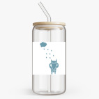 Банка с бамбуковой крышкой