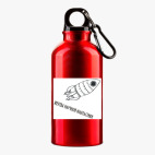 Металлическая бутылка 400 мл UV-DTF