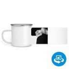 Кружка металлическая белая (круговая запечатка)