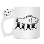 Кружка с футбольным мячиком