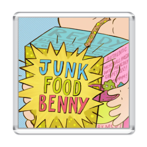 Магнит с принтом  Junk Food