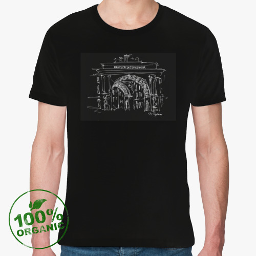 Футболка из органик-хлопка с принтом Арка главного штаба