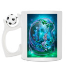 Кружка с футбольным мячиком