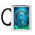 Кружка двухцветная