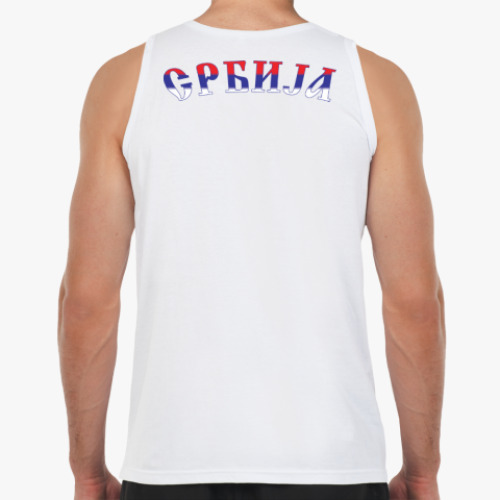 Майка с принтом Малый герб Сербии