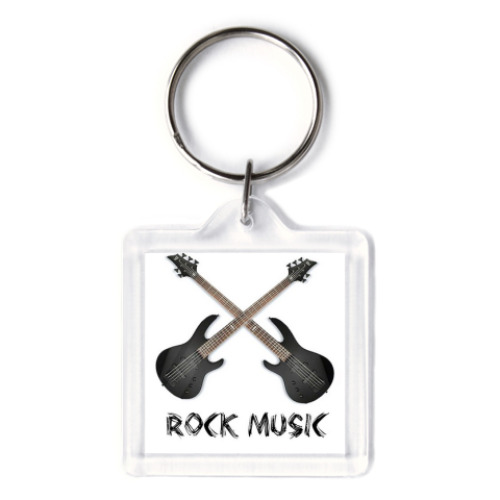 Брелок с принтом  Rock Music