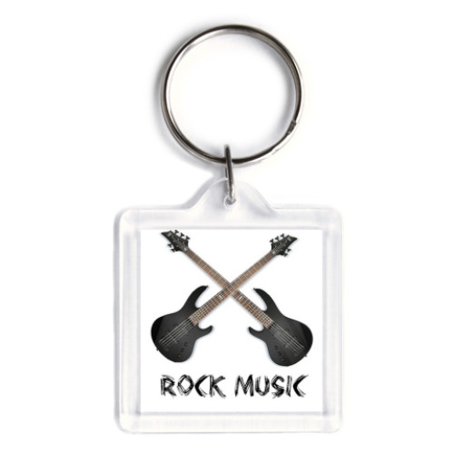 Брелок с принтом  Rock Music