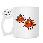 Кружка с футбольным мячиком