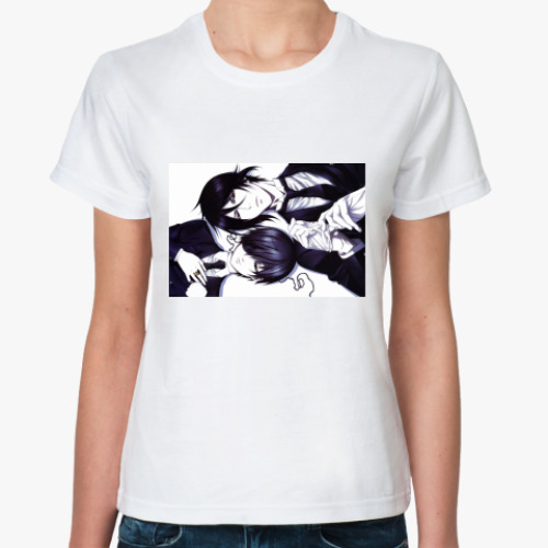 Классическая футболка с принтом Kuroshitsuji