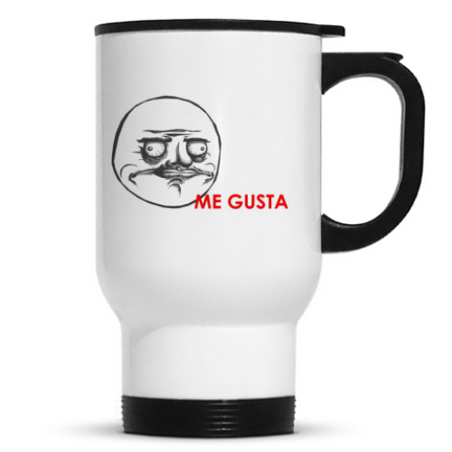Кружка-термос с принтом Me gusta