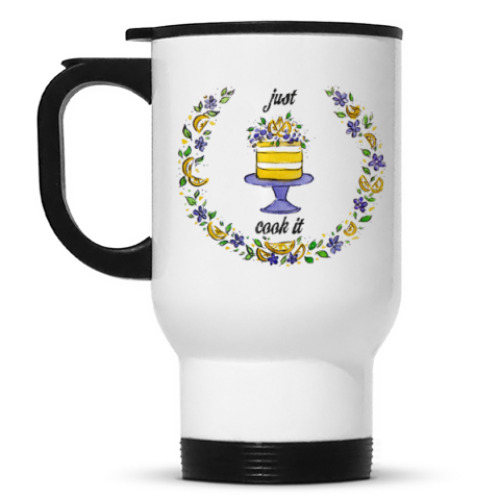 Кружка-термос с принтом Just cook it!