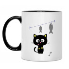 Китти на рыбалке