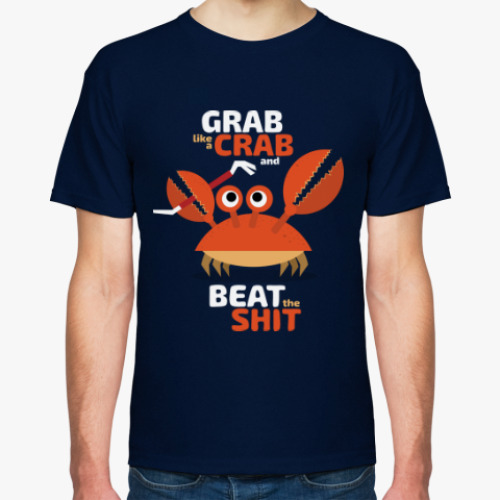 Футболка с принтом Grab like a crab