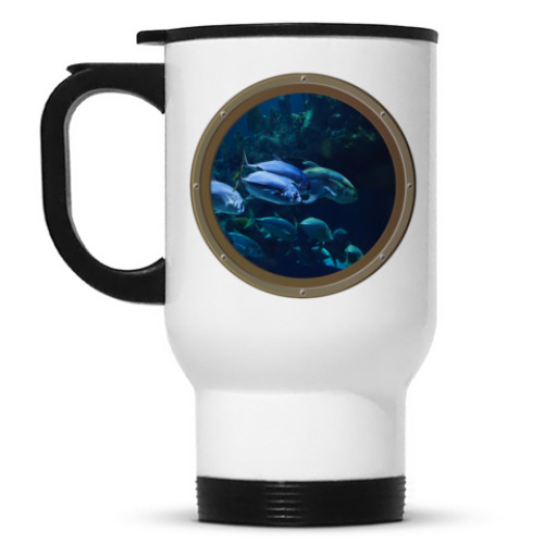 Кружка-термос с принтом Подводный мир