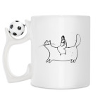 Кружка с футбольным мячиком