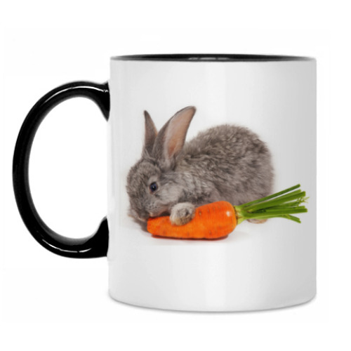 Кружка с принтом Кролик