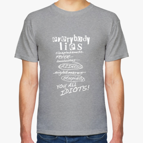 Футболка с принтом Everybody lies
