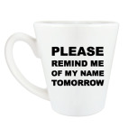 Кружка латте (360 мл) Remind me of my name