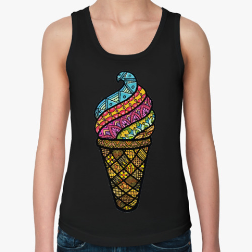 Женская майка с принтом Мороженка