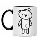 Двухцветная кружка Мишка