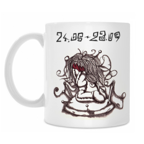 Кружка с принтом Дева