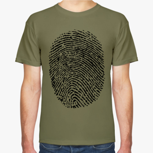 Футболка с принтом Отпечаток пальца