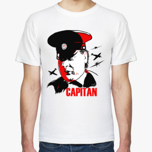 Футболка с принтом Капитан