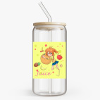 Банка с бамбуковой крышкой