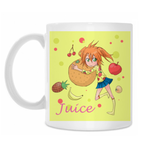Кружка с принтом Сок