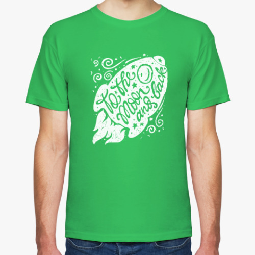 Футболка с принтом ракета