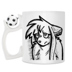 Кружка с футбольным мячиком