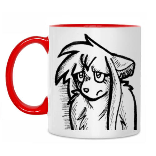 Кружка с принтом Грустная Инга